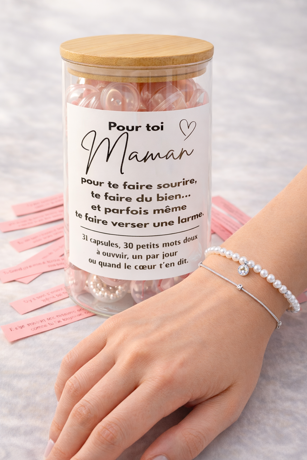 Pot pour maman avec messages à l’intérieur