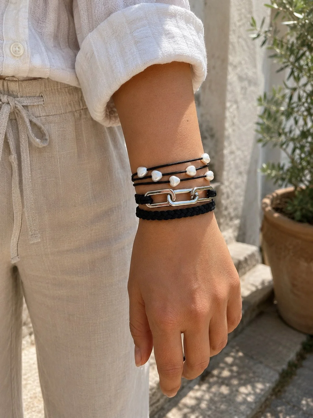 Lot de 3 élastiques pouvant être portés comme bracelets- Tokade