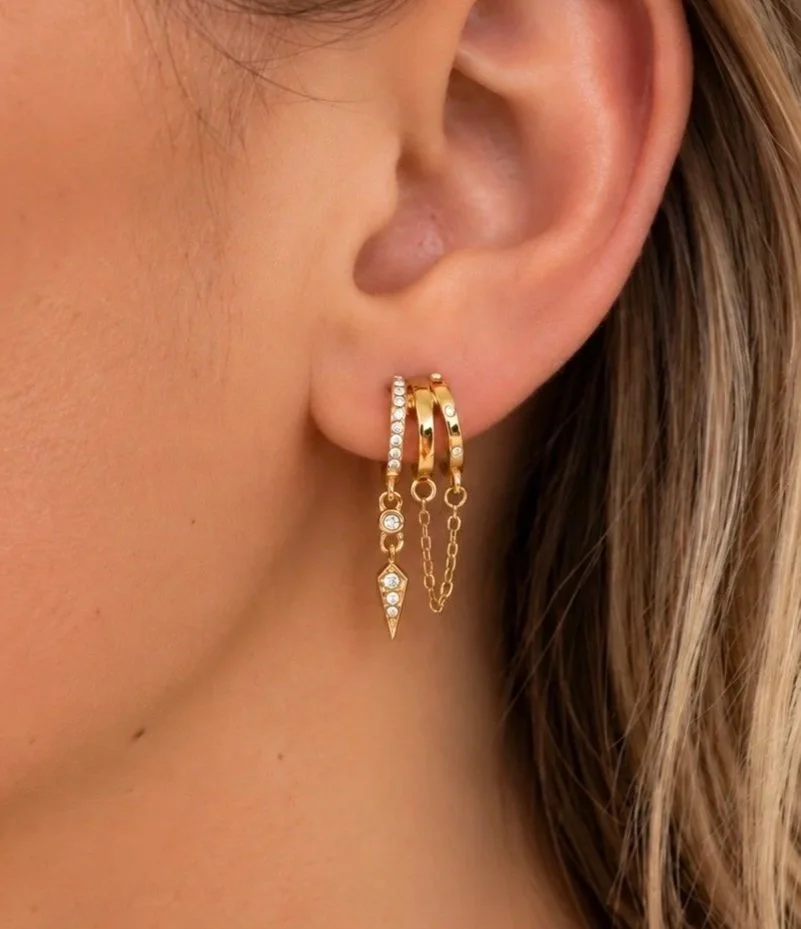 Boucles Jenna dorées