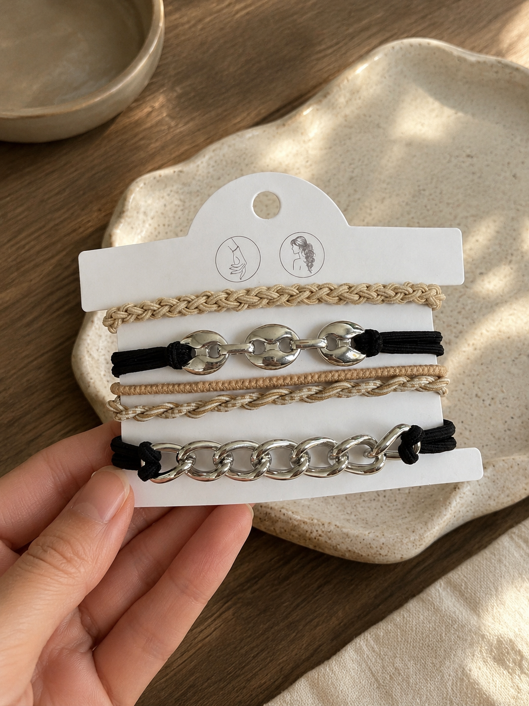 Élastiques à cheveux pouvant être portés comme bracelets - Tokade