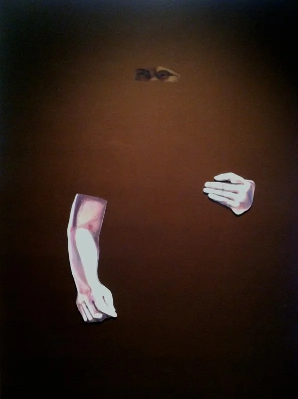 Detail, Oakland Transit Police Shooting/Arkansas Anti-Education Mob Acrylic on plexiglass 2012