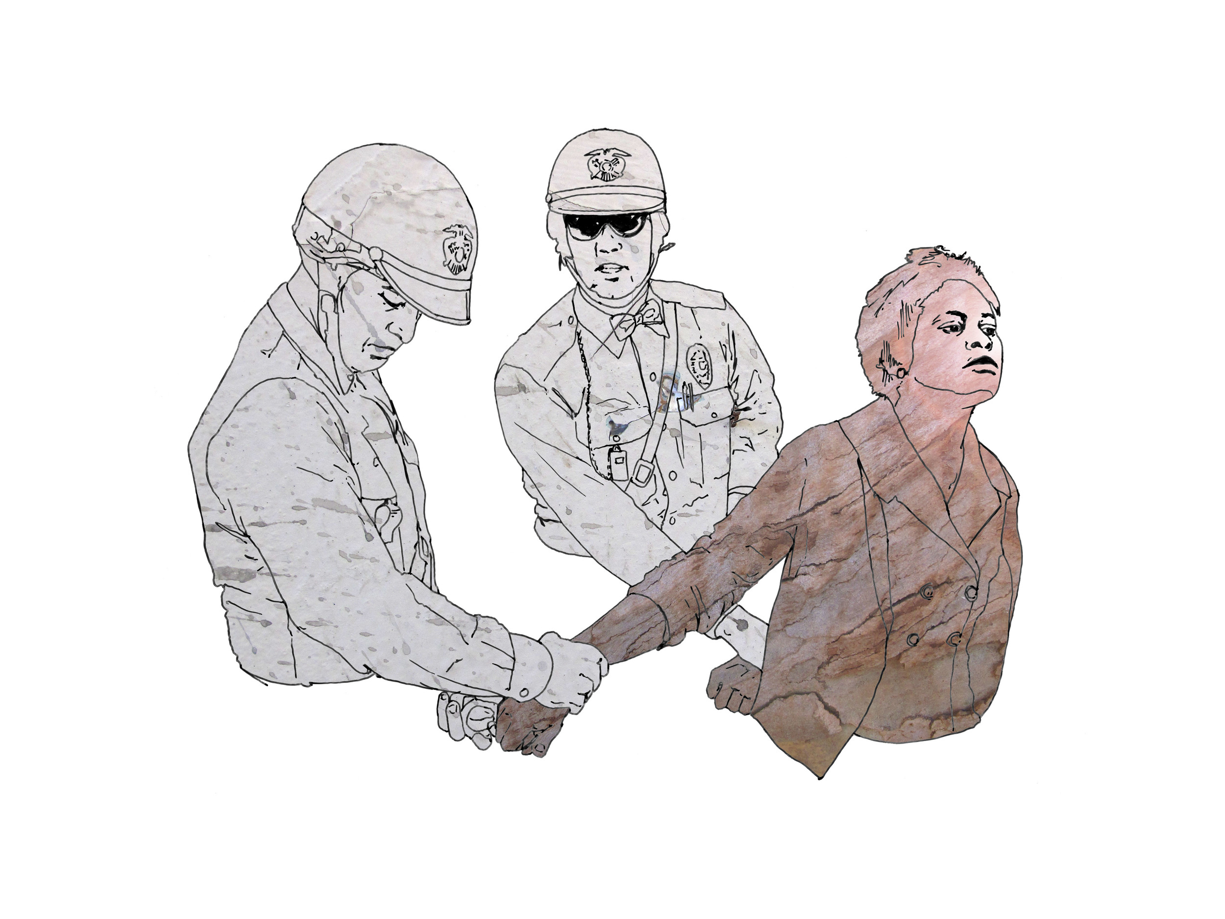 Detail of a section of the scrolling animation based on a photo by Bob Adelman.