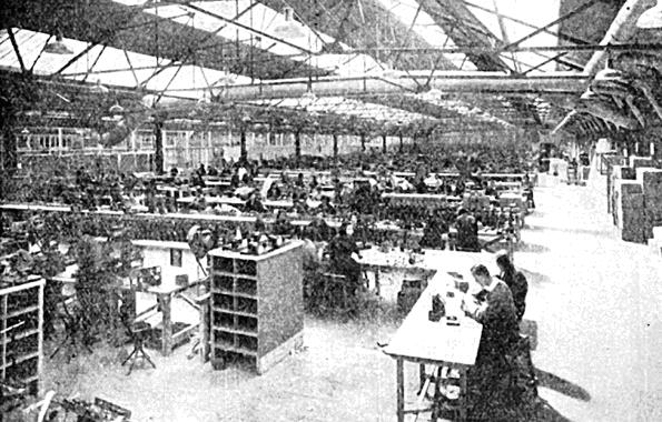 EKCO's main assembly line, 1942.
