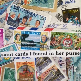   saint cards i found in her purse   a chapbook about cultural (mis)belonging, a grandmother, and a flight to the philippines  published 2007 
