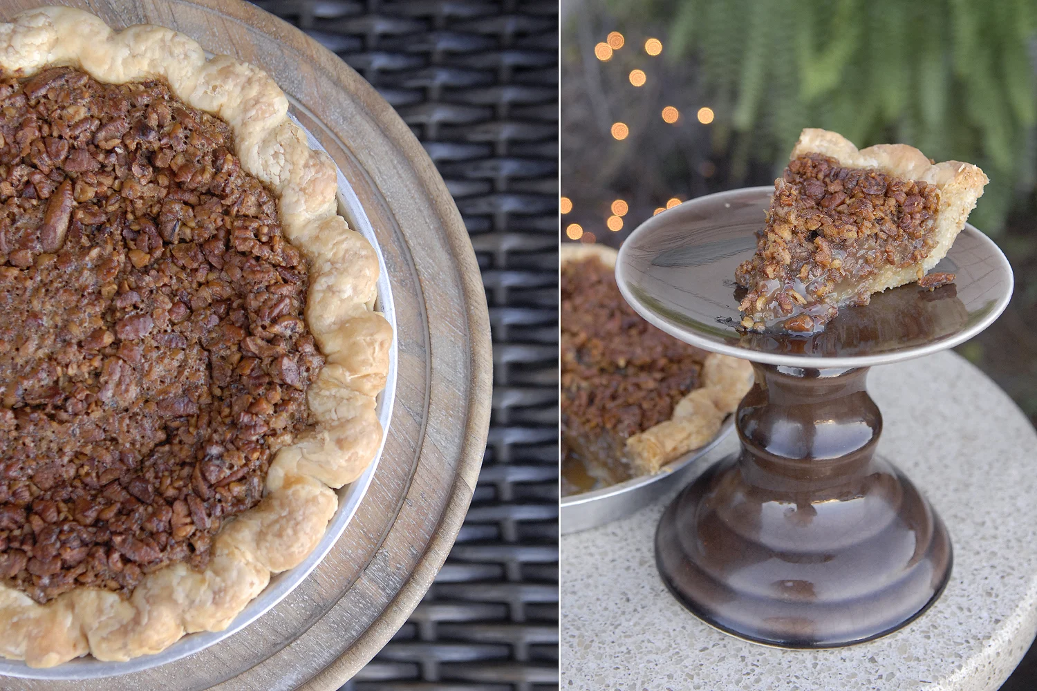 Pecan Pie 5.25 per slice / 38 whole Filled with fresh pecans from The Nut House here in North Carolina! We nestle them in a warm mixture of Homeland Creamery heavy cream, Ward’s free-range eggs, brown sugar and butter. It’s our favorite pecan pie ever!