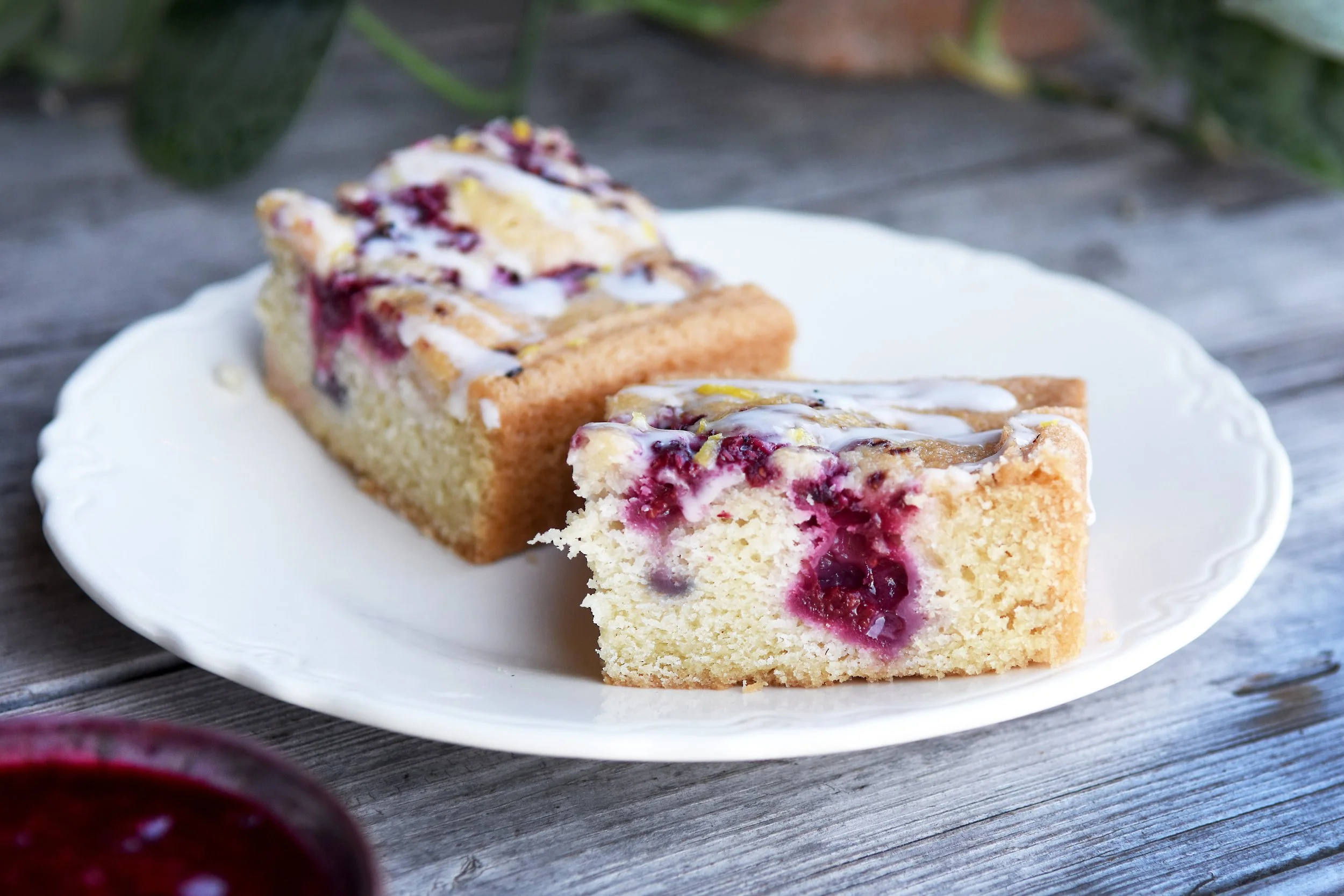 Vegan Raspberry Lemon Bar