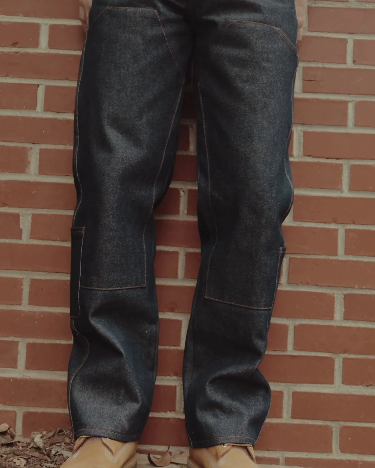 Billiam Jeans Carpenter jeans in Mt. Vernon broken twill, cut and sewn by hand