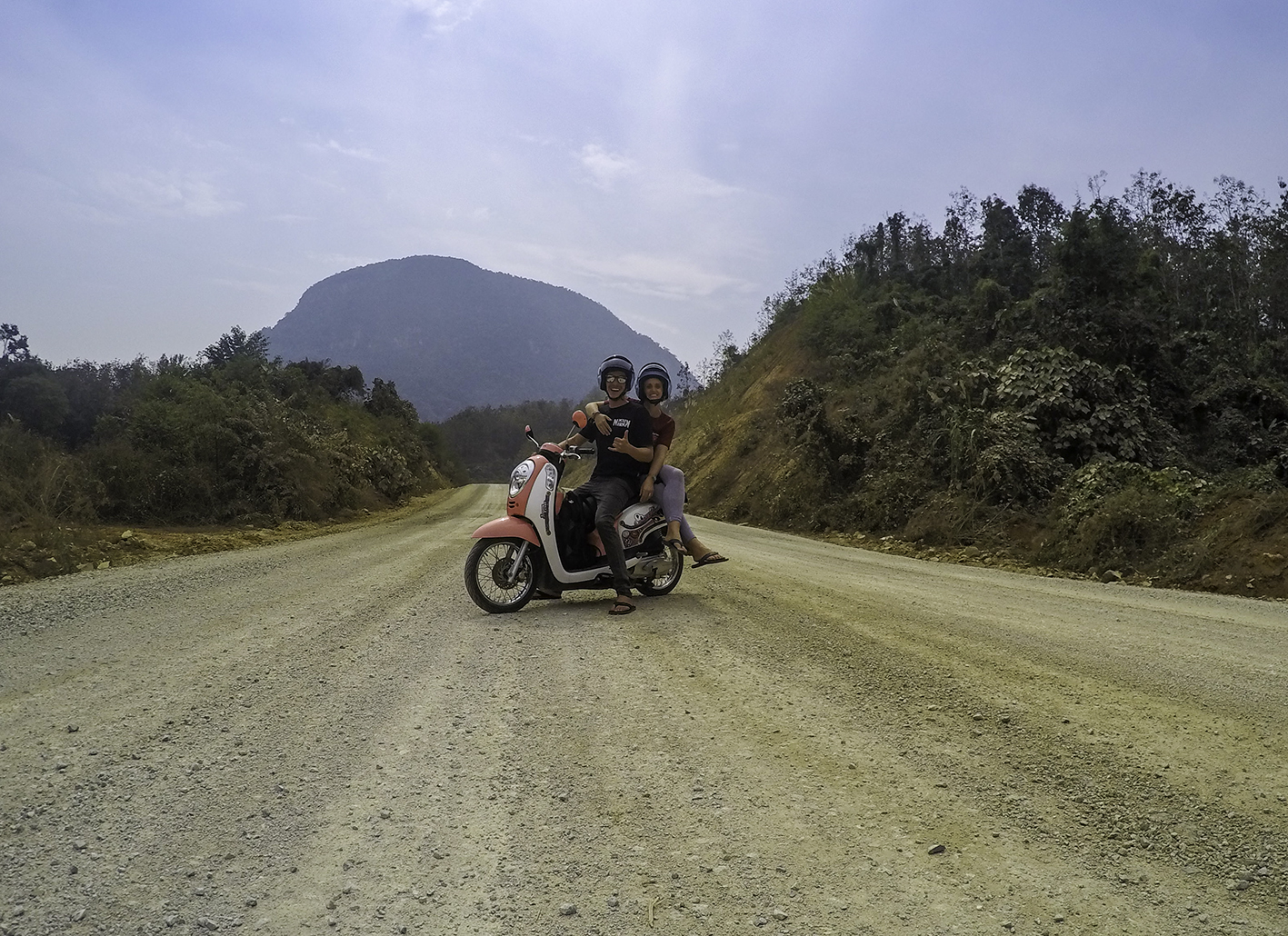  Our little pink number in Laos - flying around the countryside is hours and hours of fun!
