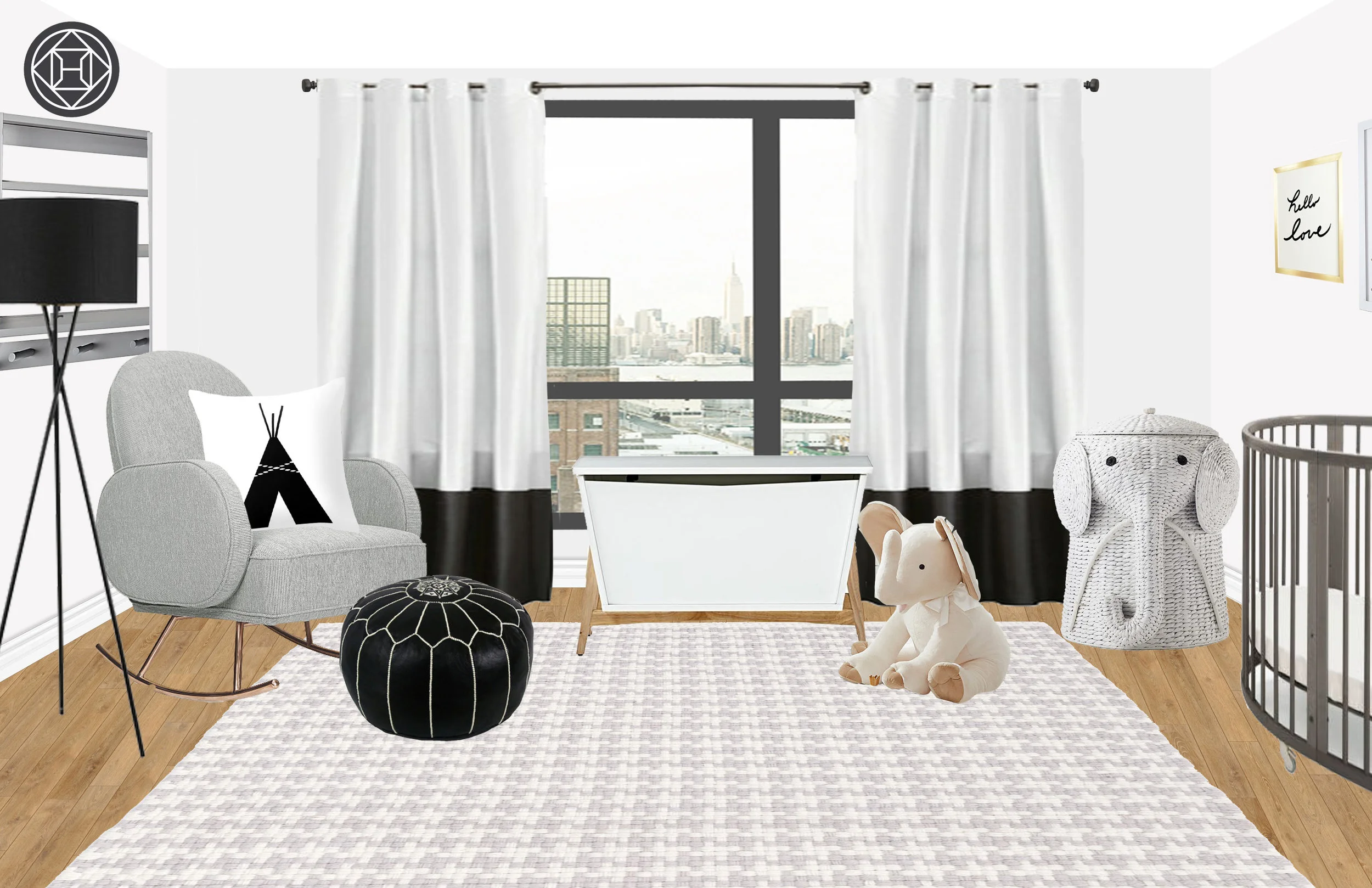 MONOCHROMATIC NURSERY | BROOKLYN