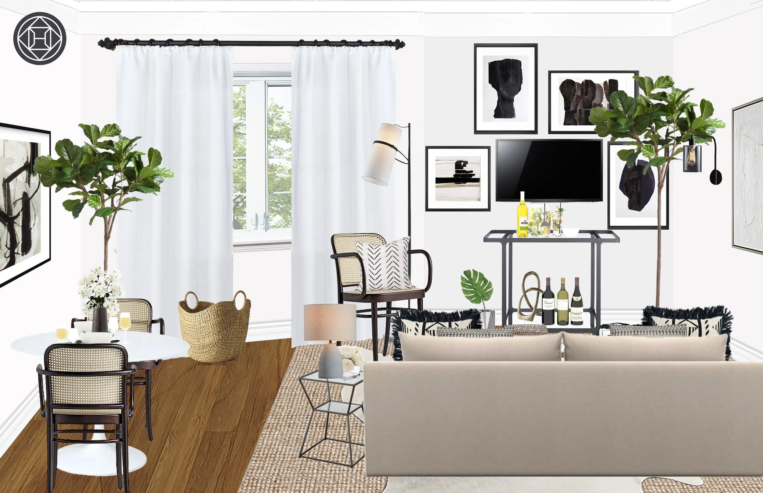 MODERN-VINTAGE SMALL SPACE | GREENWICH VILLAGE