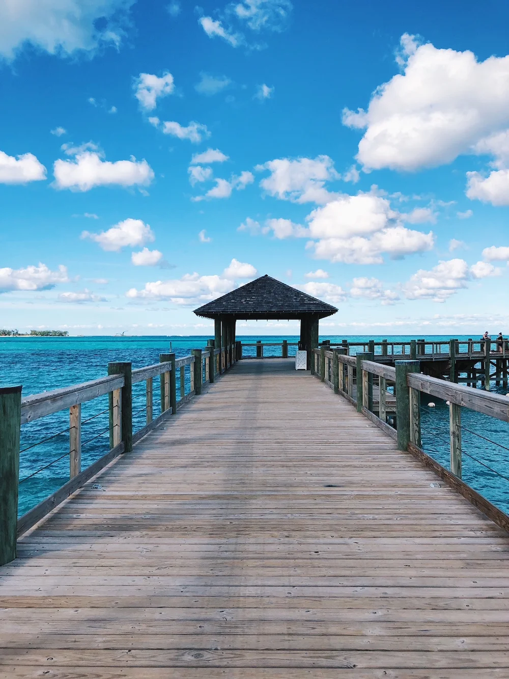 Pier boardwalk at Grand Hyatt Baha Mar Bahamas