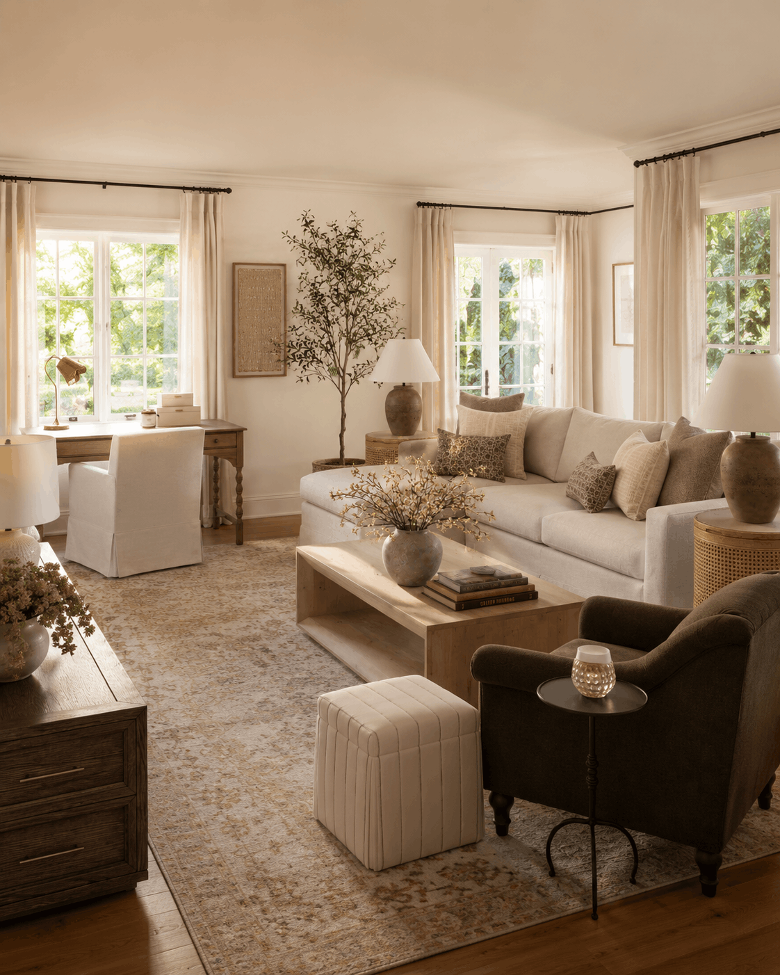 Shop the Look: A Nancy Meyers-Inspired Living Room Design