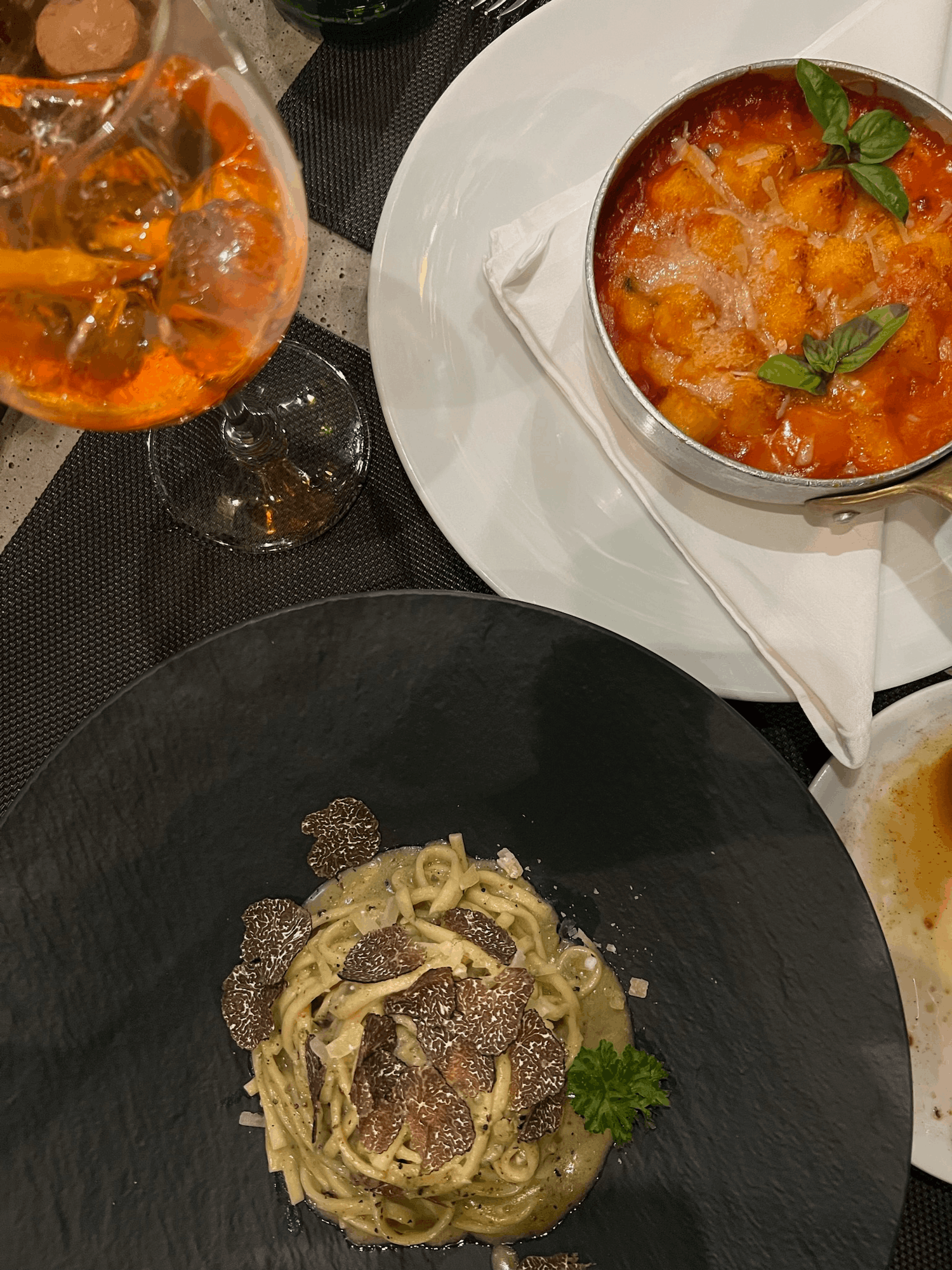 pasta and gnocchi on amalfi coast at kasai