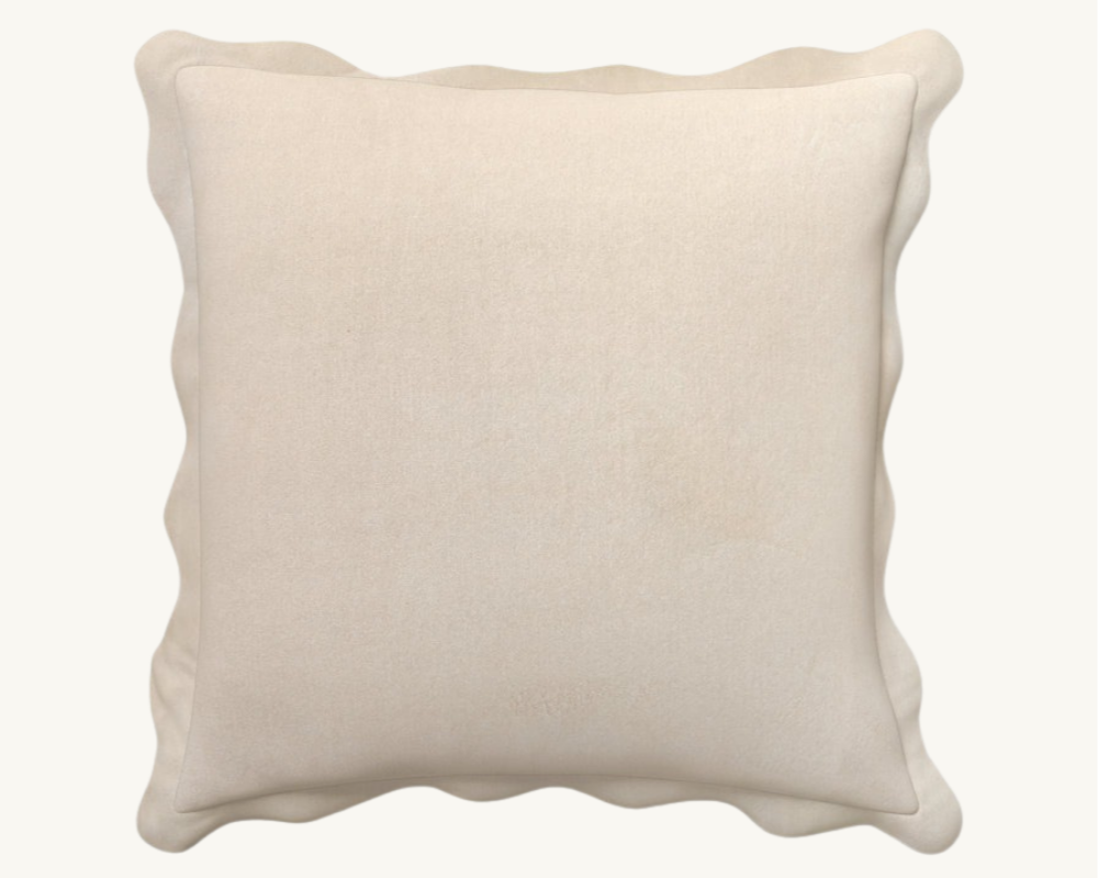 collier scalloped throw pillow scallop hem coastal living room design