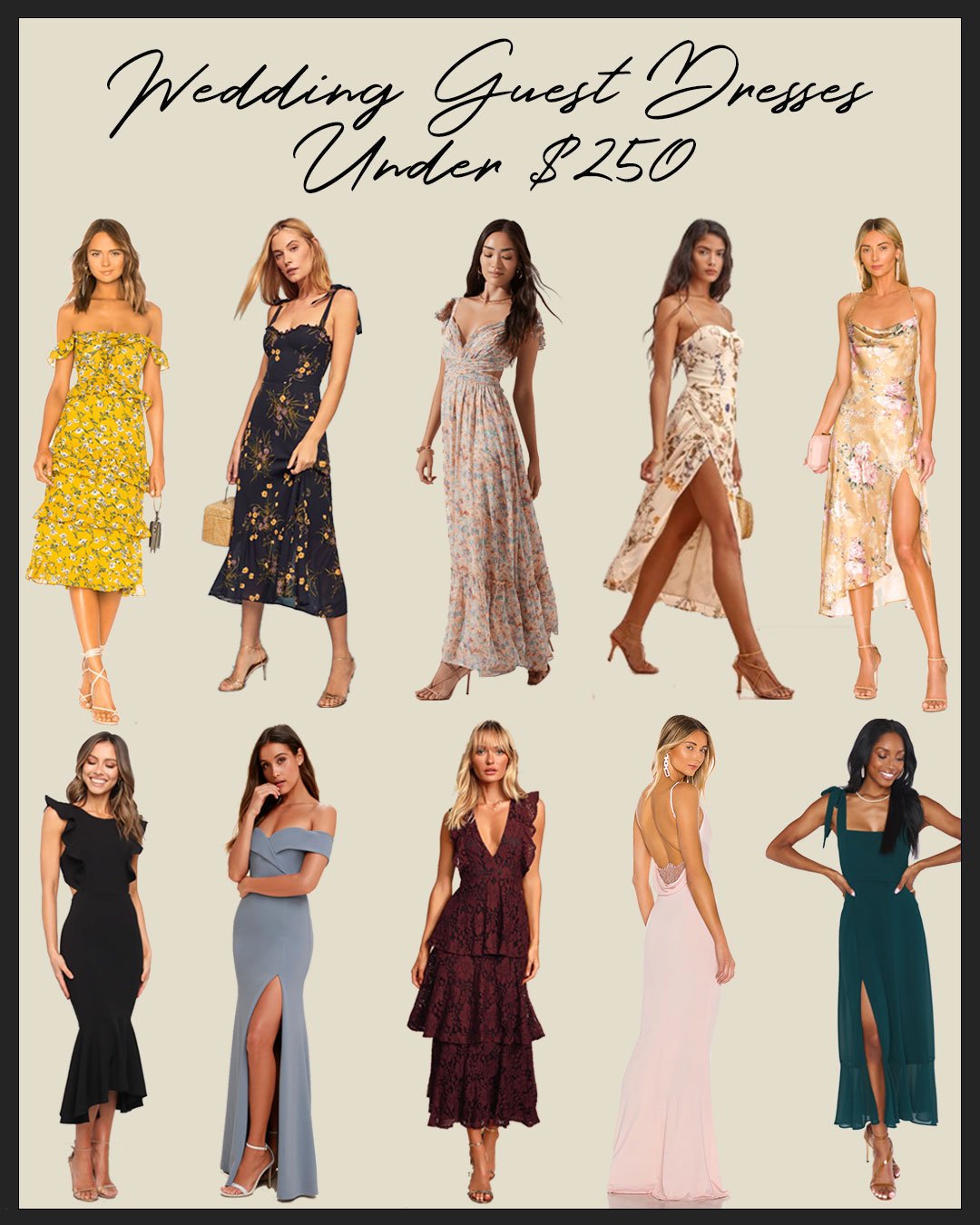 Gorgeous Wedding Guest Dresses Under $250 — The Inspired Abode