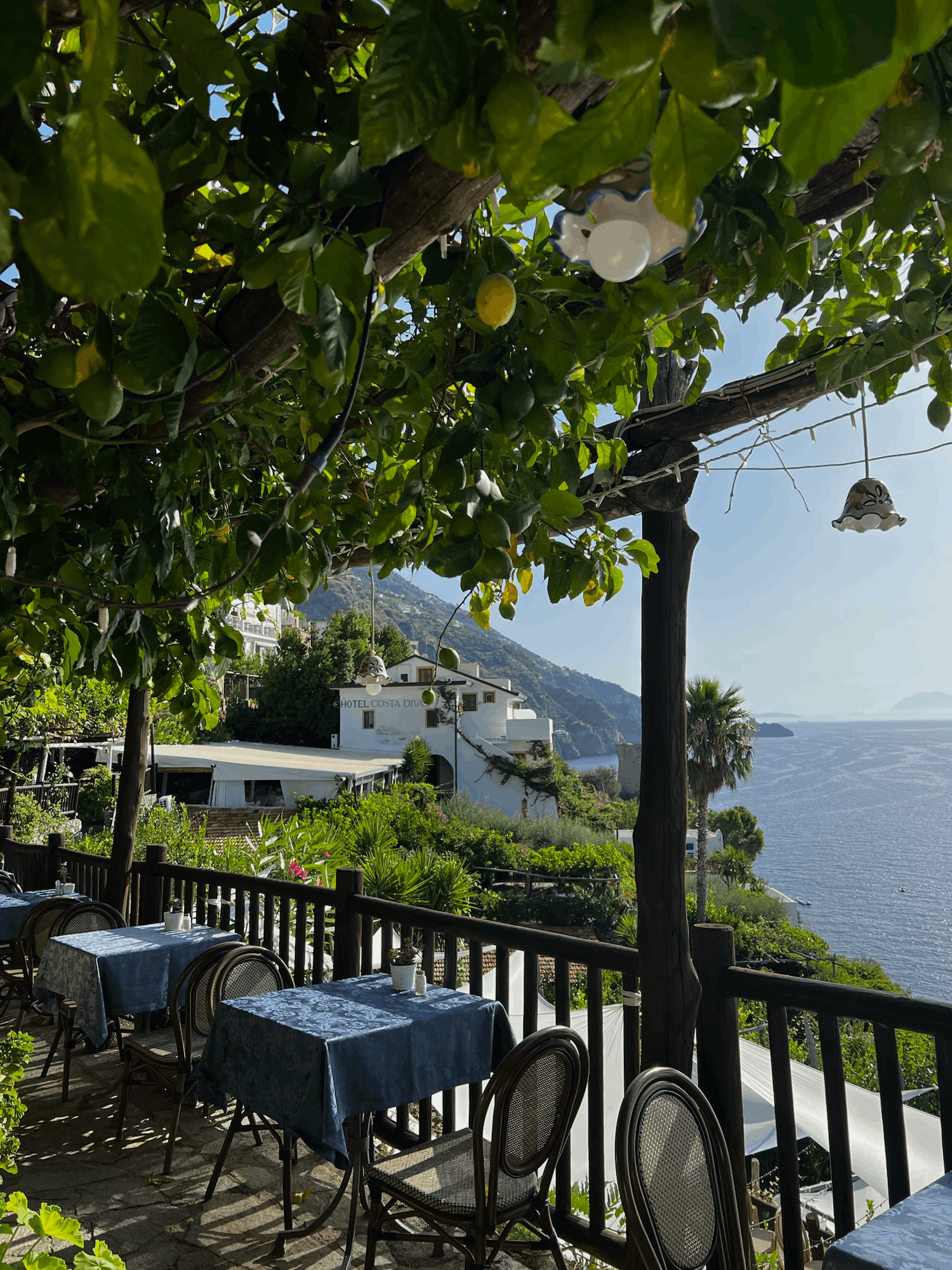 locanda costa diva restaurant and hotel in praiano, italy cliffside on amalfi coast