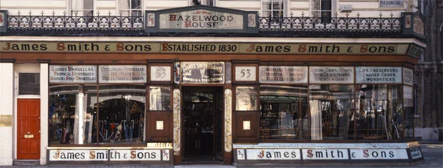 iVisit.... James Smith & Sons for Umbrellas 