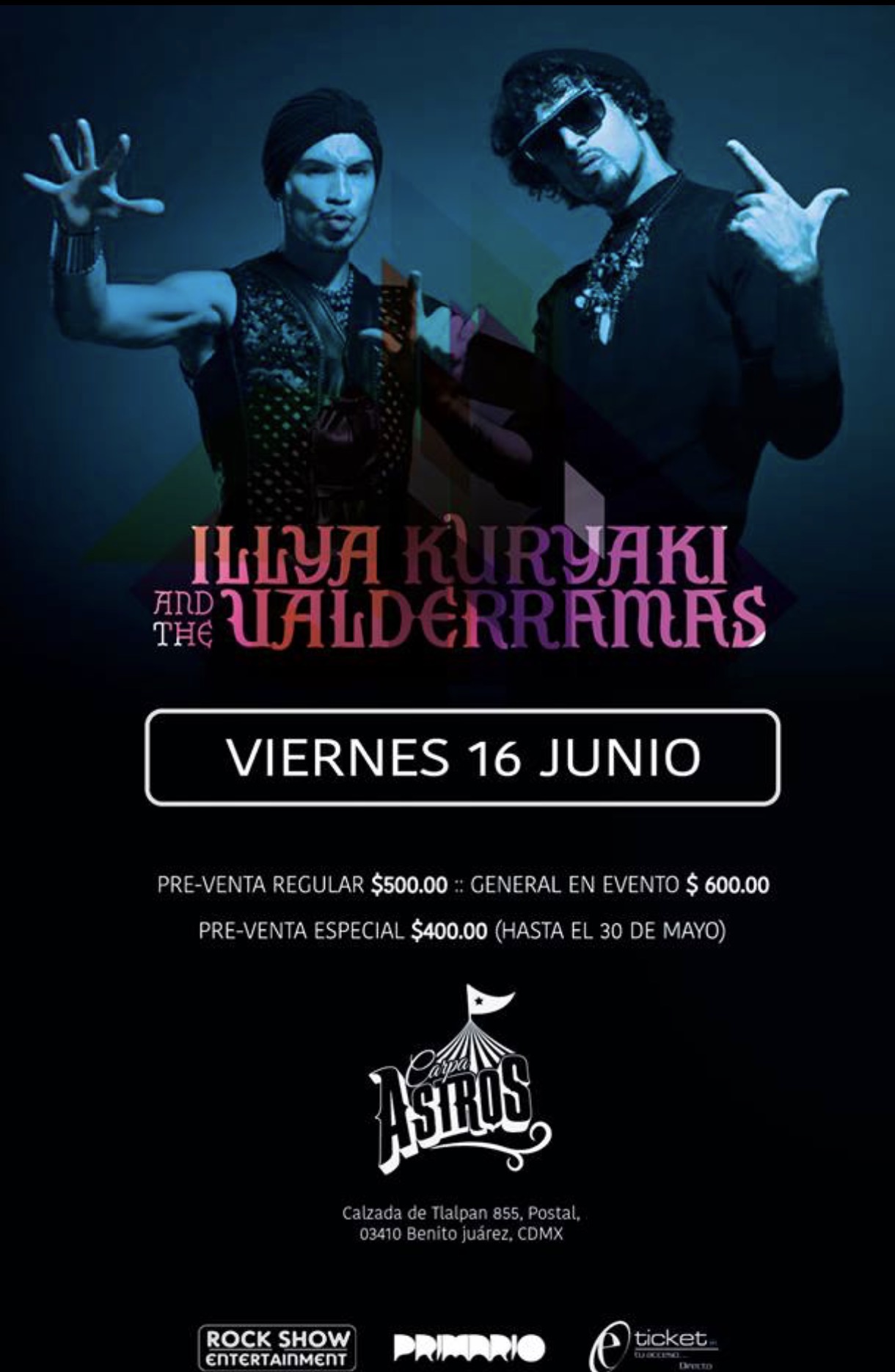 ILLAYA KURYAKY & BALDERRAMAS REGRESA A CDMX.
