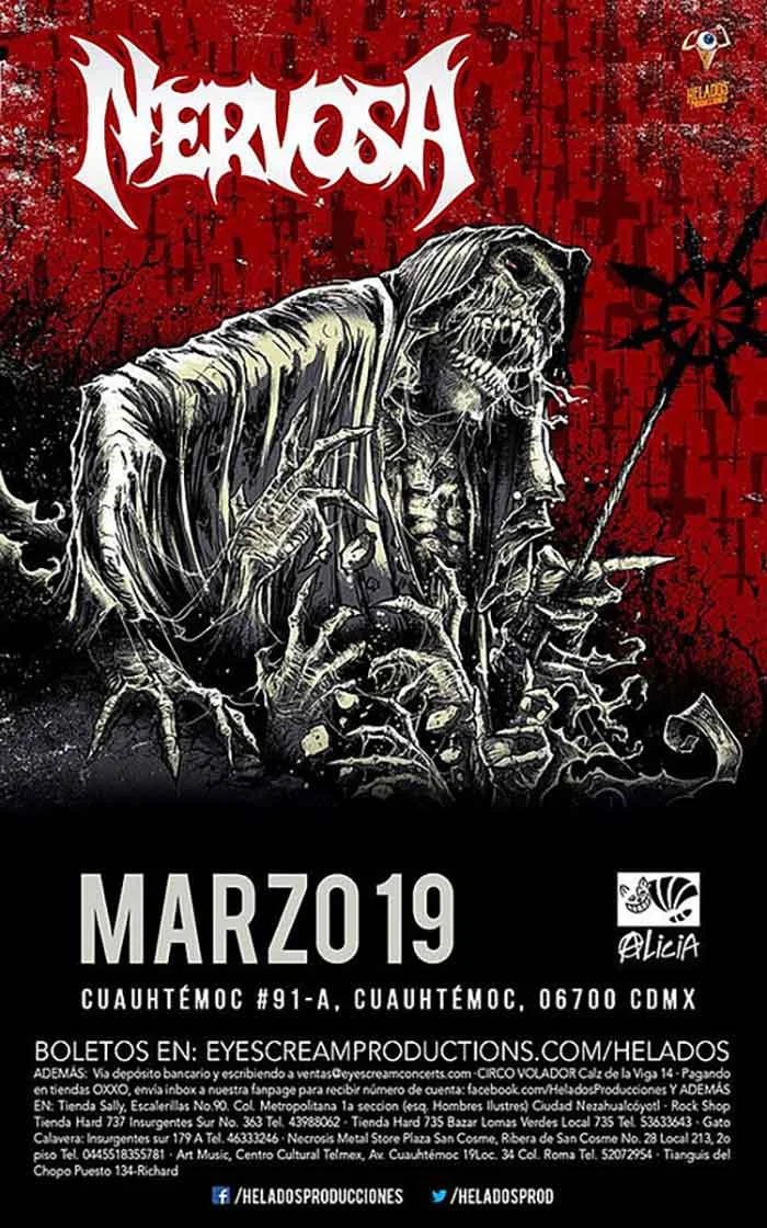 Bellas brasileñas de NERVOSA estarán de regreso en CDMX este 19 de marzo con su thrash metal en el Foro Alicia