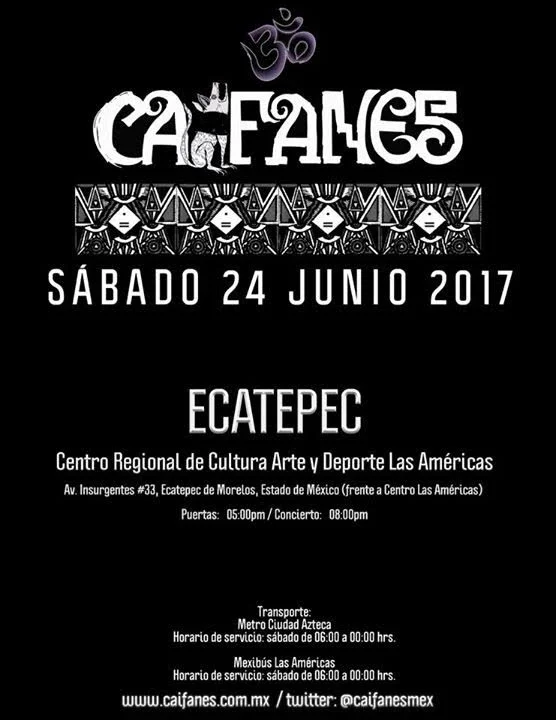 Caifanes se presentará en Ecatepec