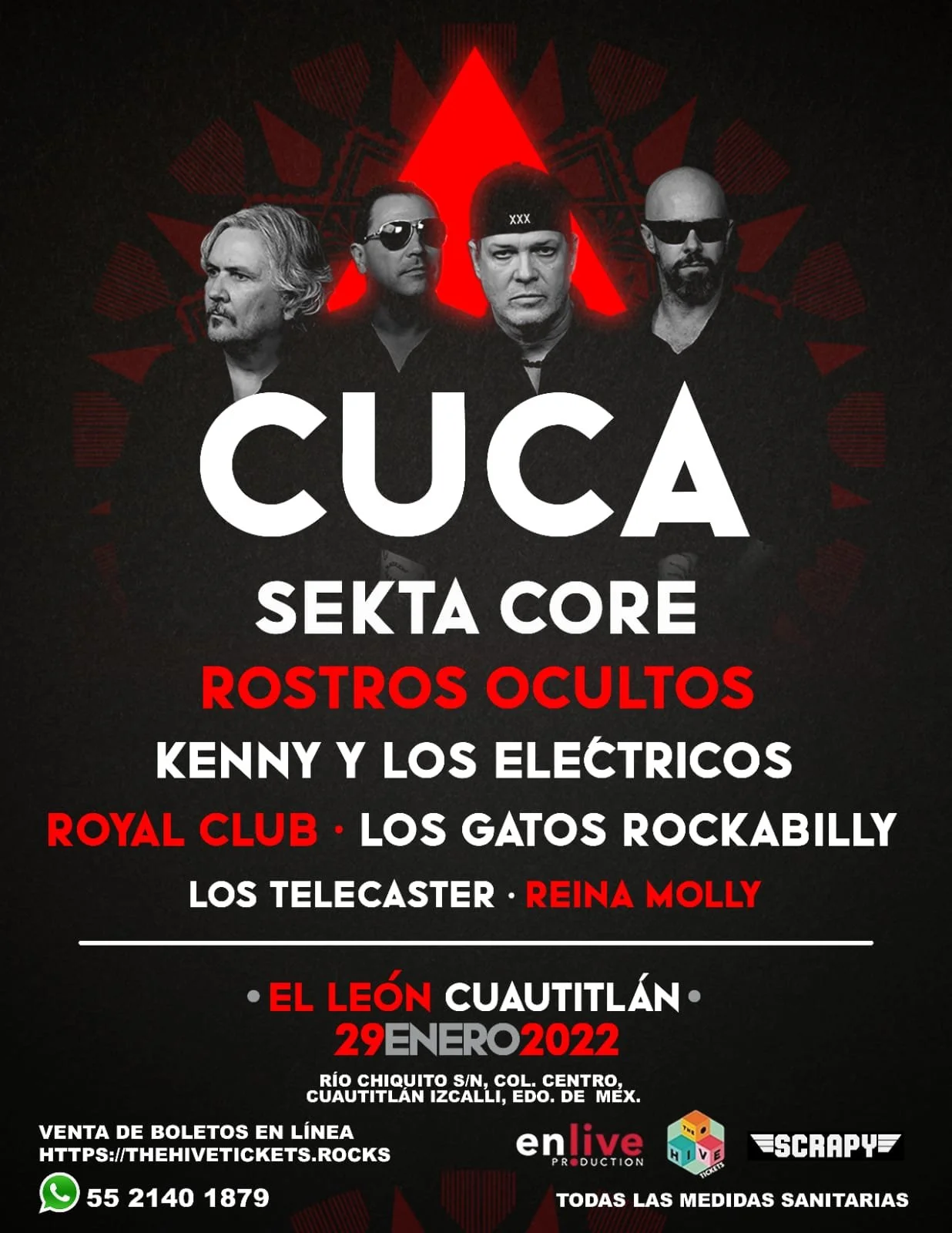 LOS TAPATÍOS CUCA Y ROSTROS OCULTOS HARÁN VIBRAR AL PÚBLICO CAPITALINO CON UN GRAN FESTIVAL