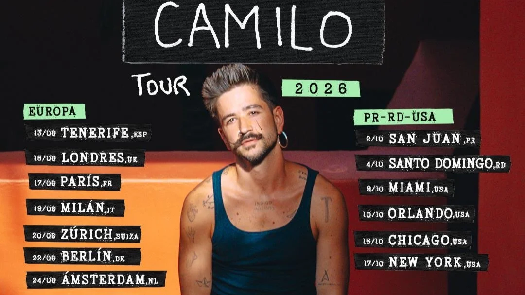 CAMILO ANUNCIA SU GIRA MUNDIAL 2026