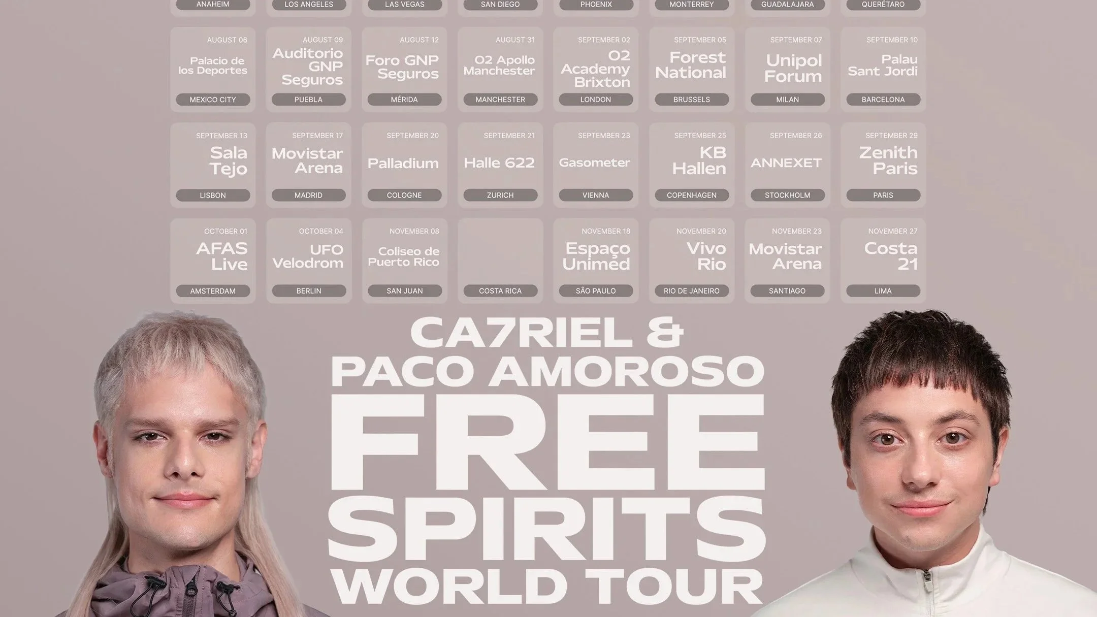 CA7RIEL & PACO AMOROSO COMPARTEN SU PERFORMANCE DE “HA HA”