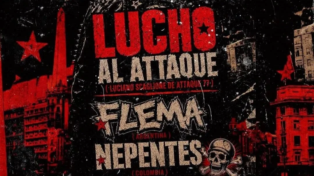  LUCHO AL ATTAQUE, FLEMA Y NEPENTES EN LOURDES MUSIC HALL