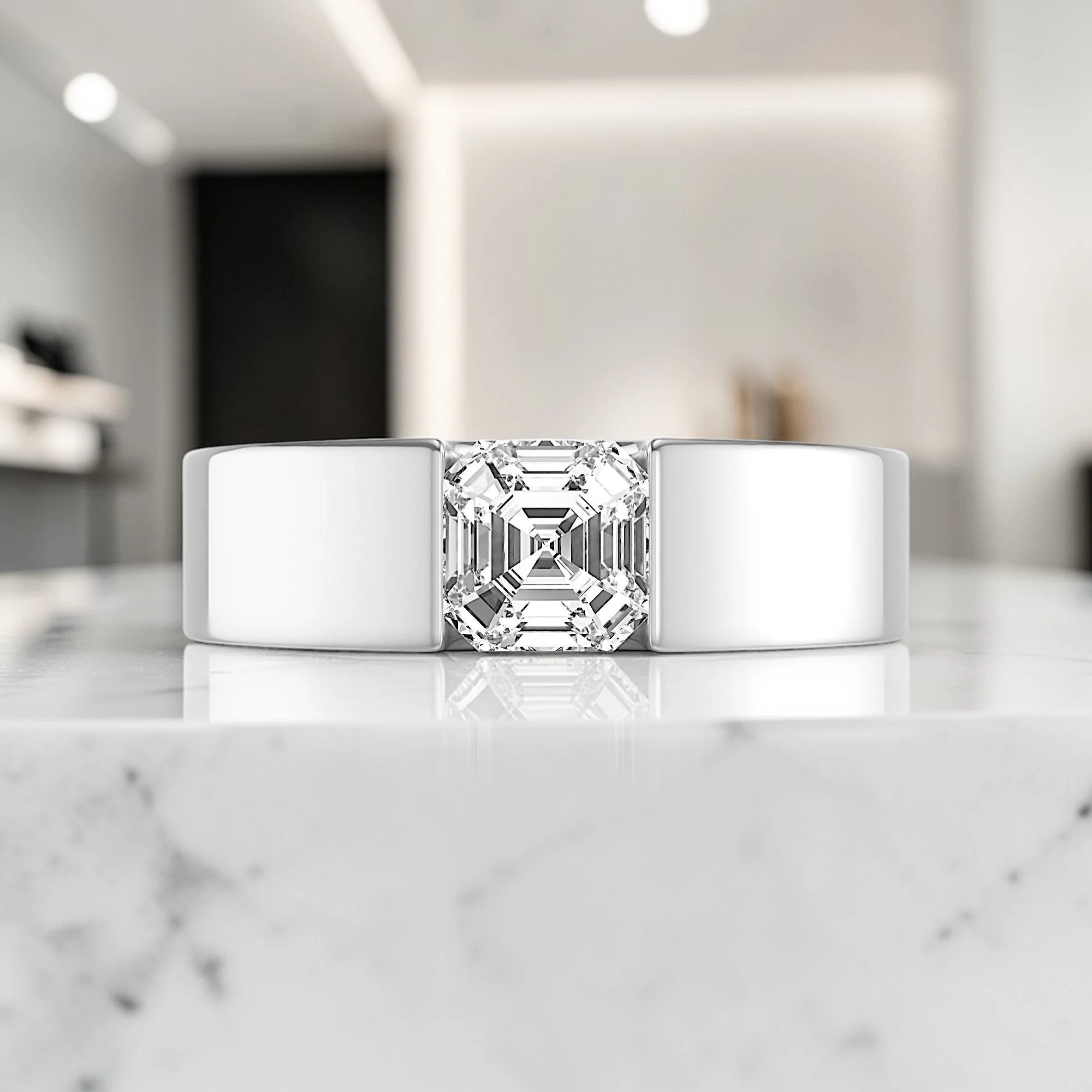 Supernova S Diamond Ring in Platinum