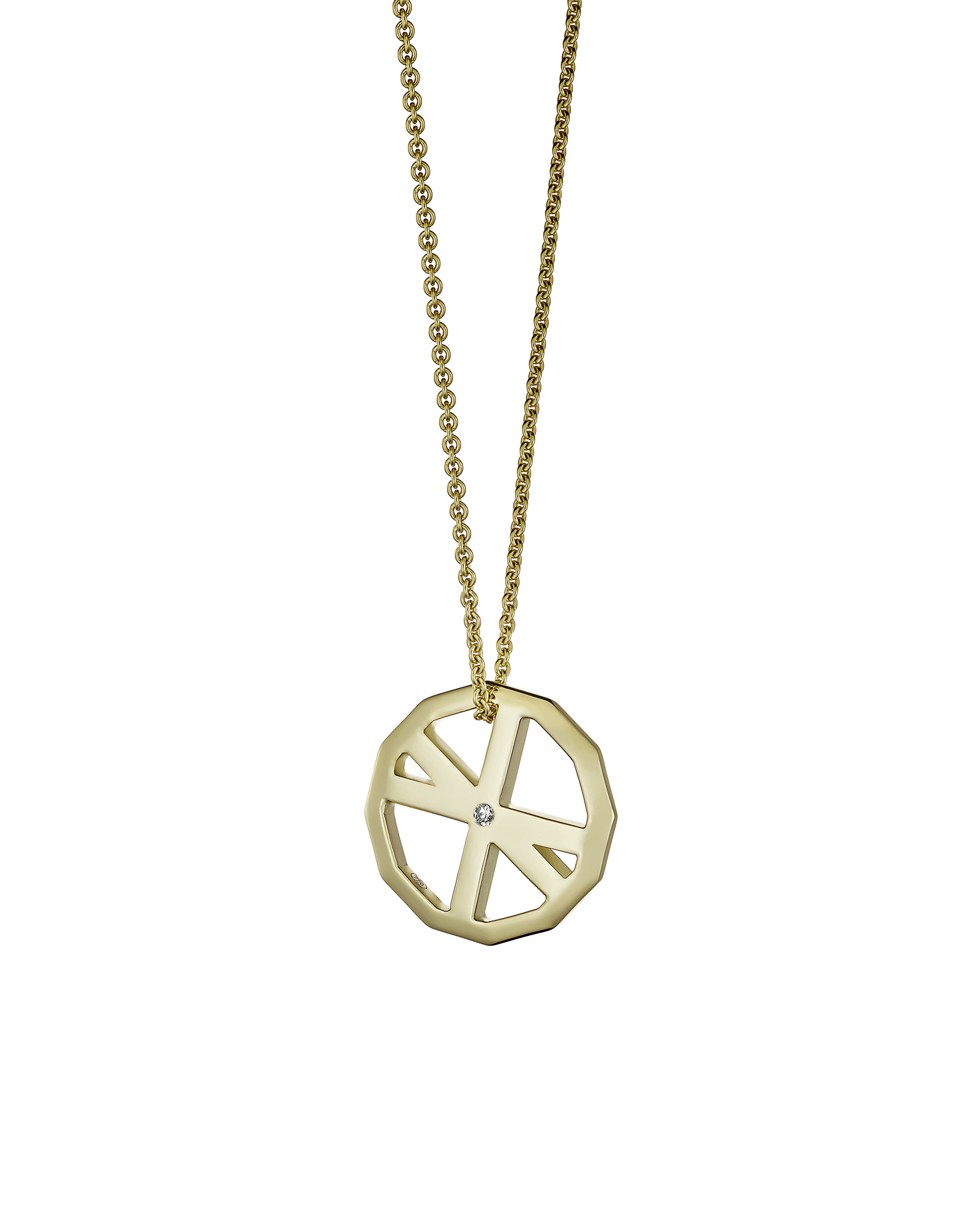 VOYAGER DUO PENDANT / YELLOW GOLD