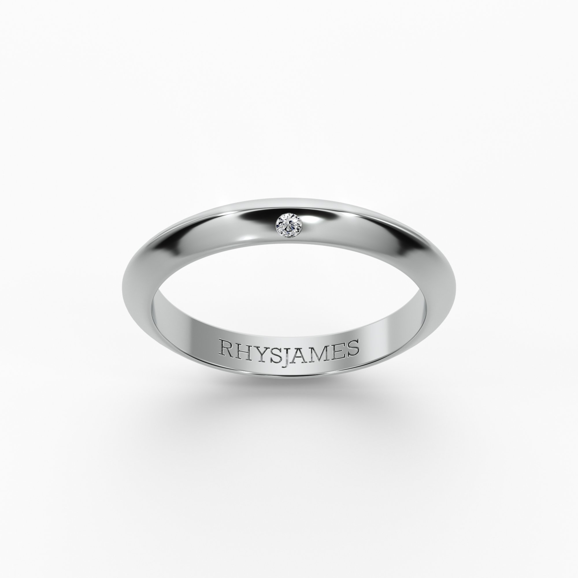 Sapientia Ring in White Gold with Diamond
