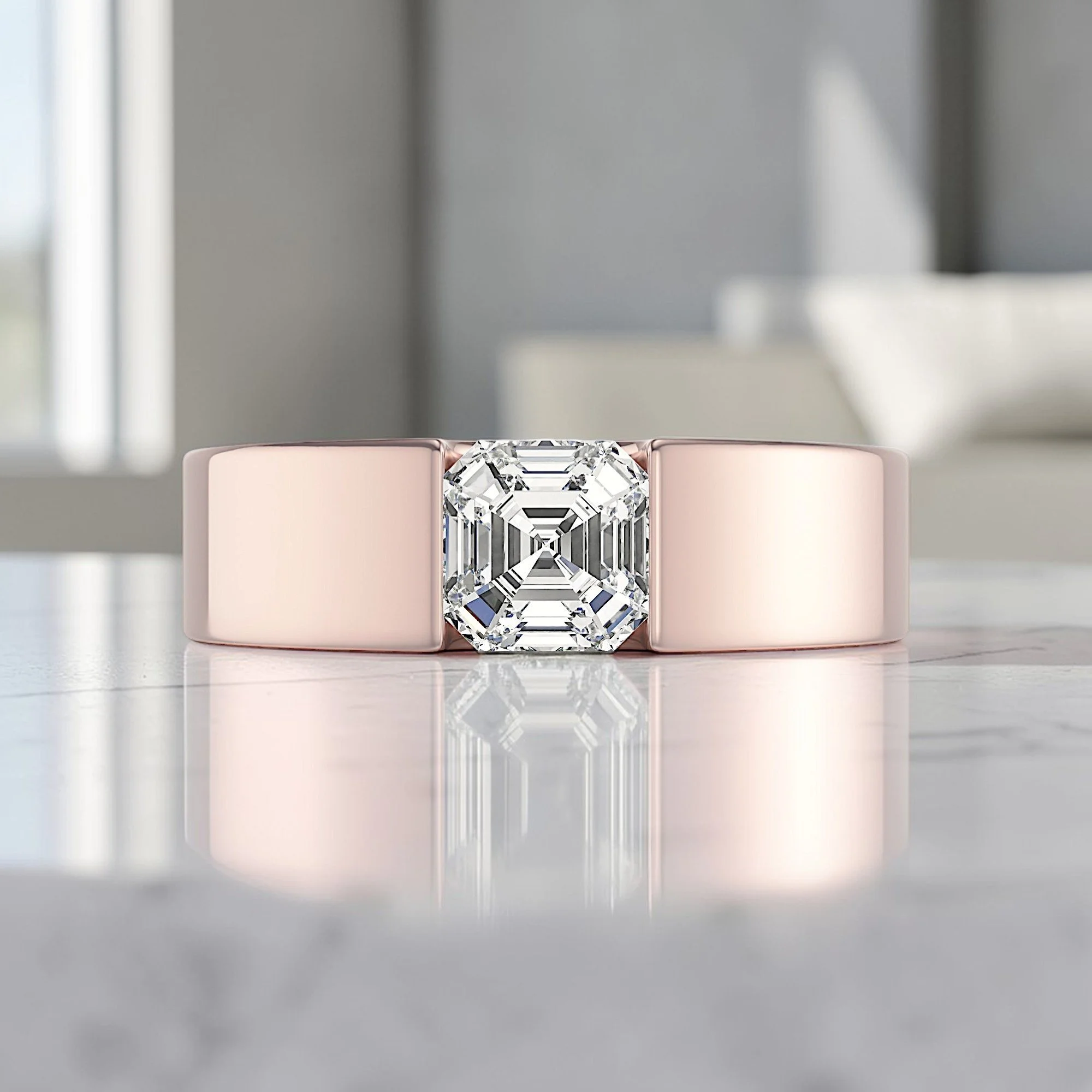Supernova S Diamond Ring in Rose Gold