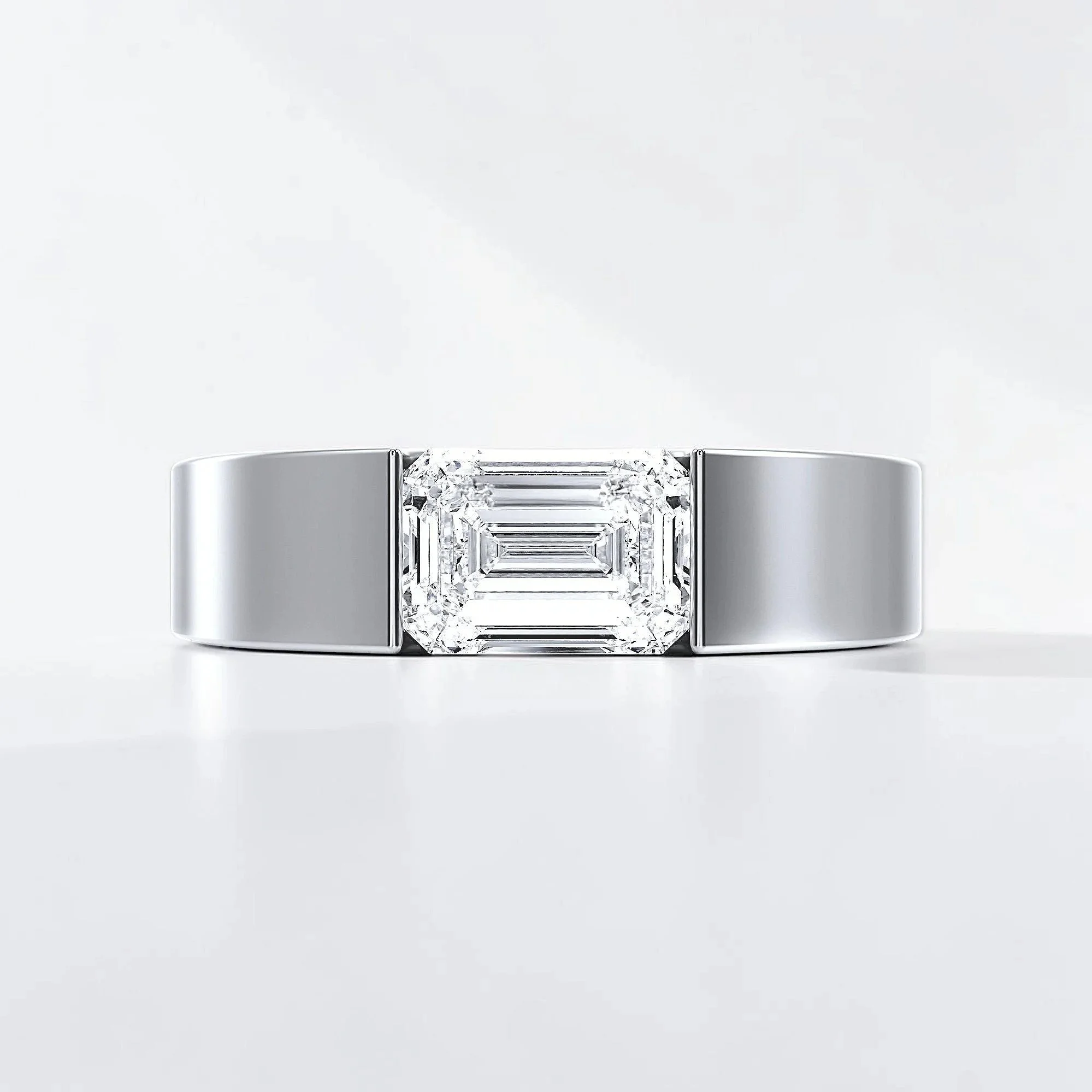 Supernova SE diamond ring in platinum from above