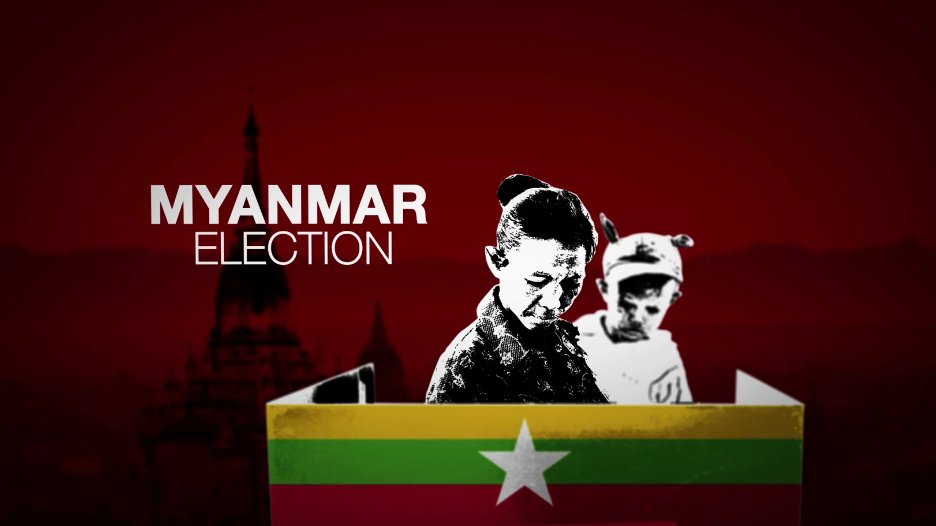  Opening sting, title for Myanmar election 2015.&nbsp; 
