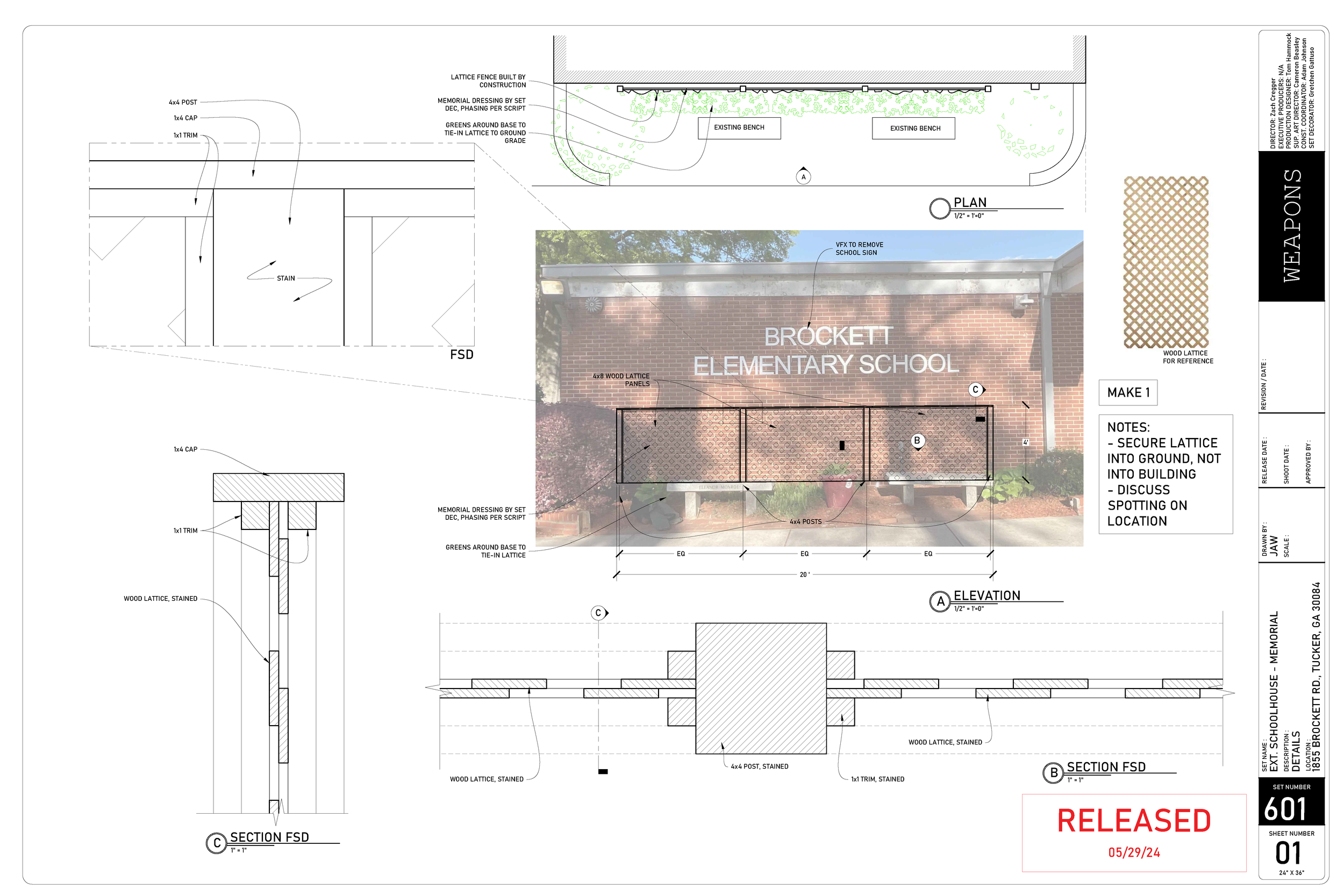  Build plan for the “Maybrook Missing” memorial sign in front of the school 