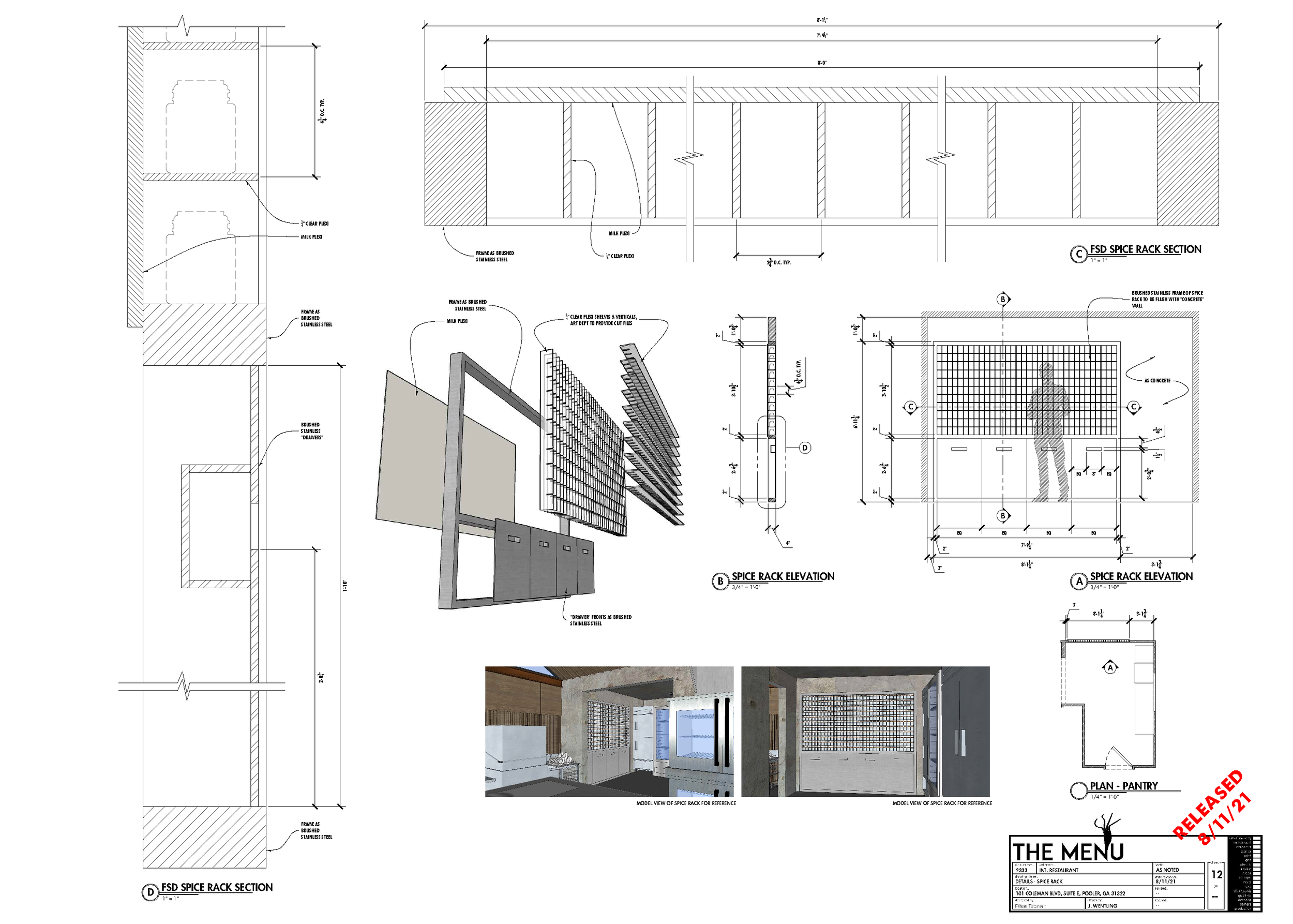  Details of the spice rack 