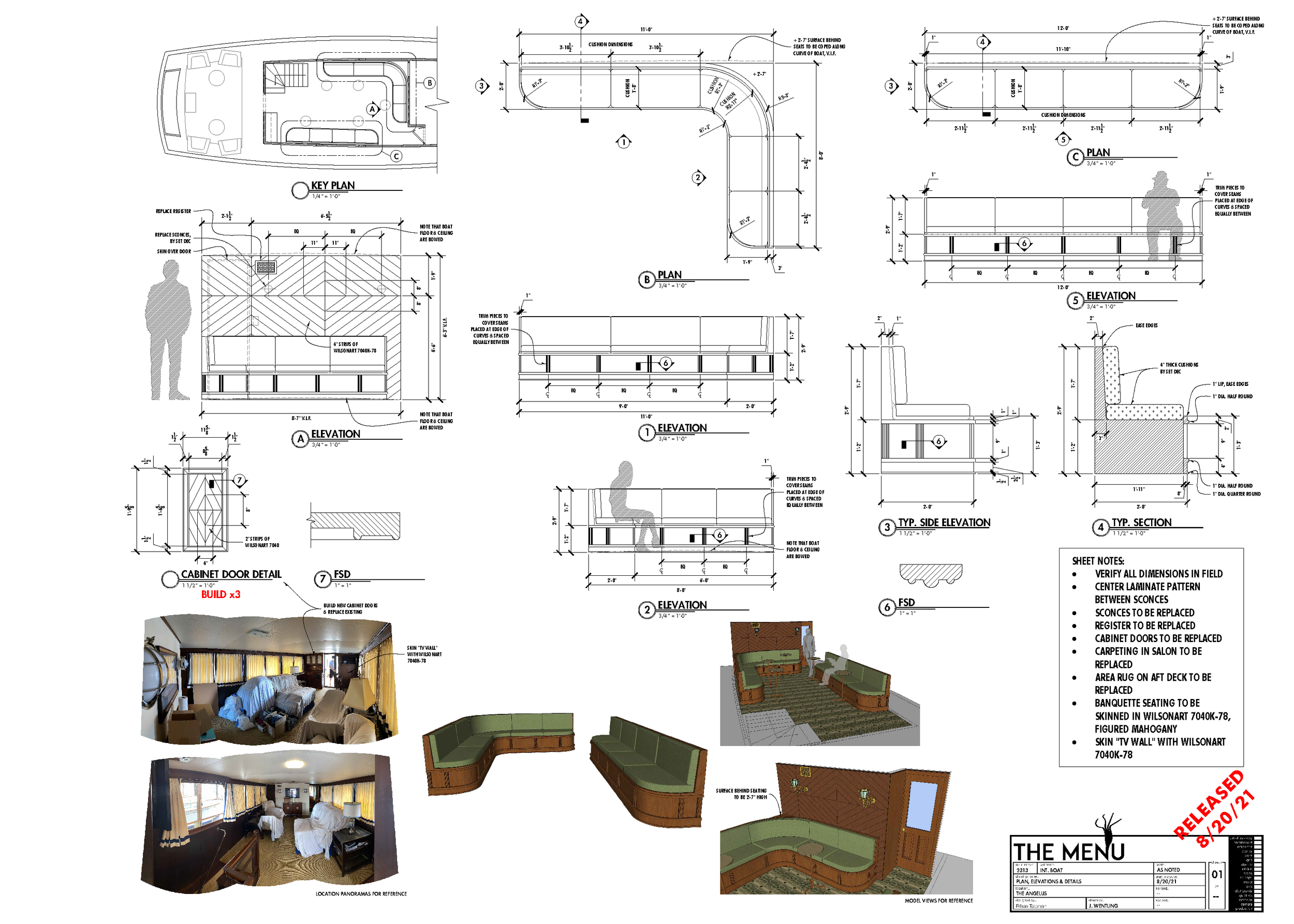  Details for boat modifications 