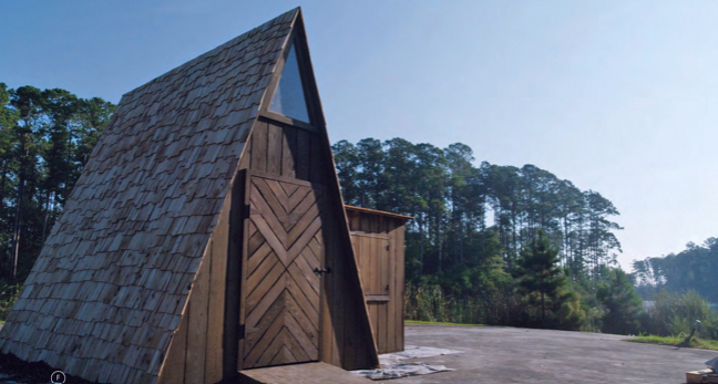  Set photo of Smokehouse, built on location 