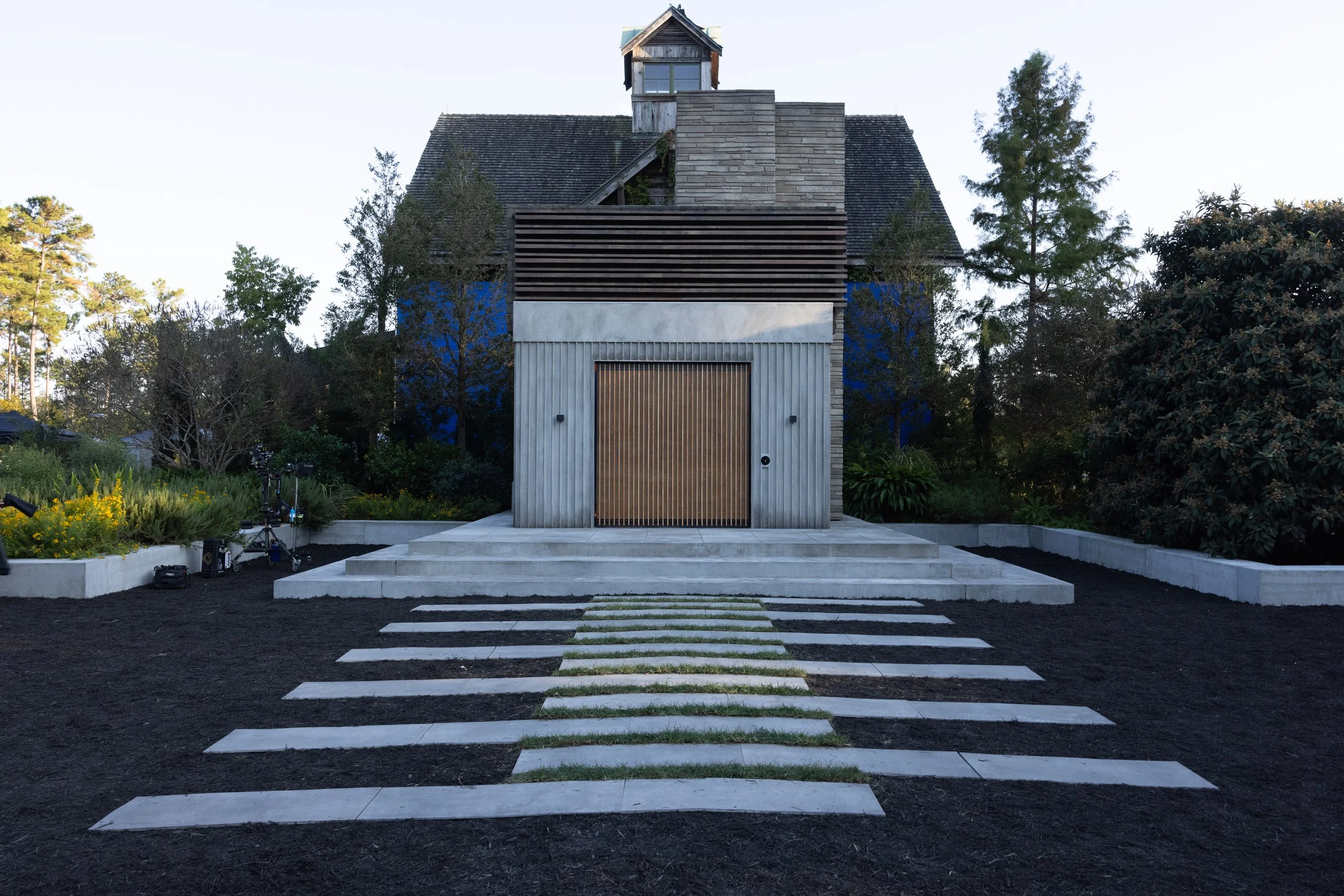  Set photo of the Hawthorn exterior, built on location 