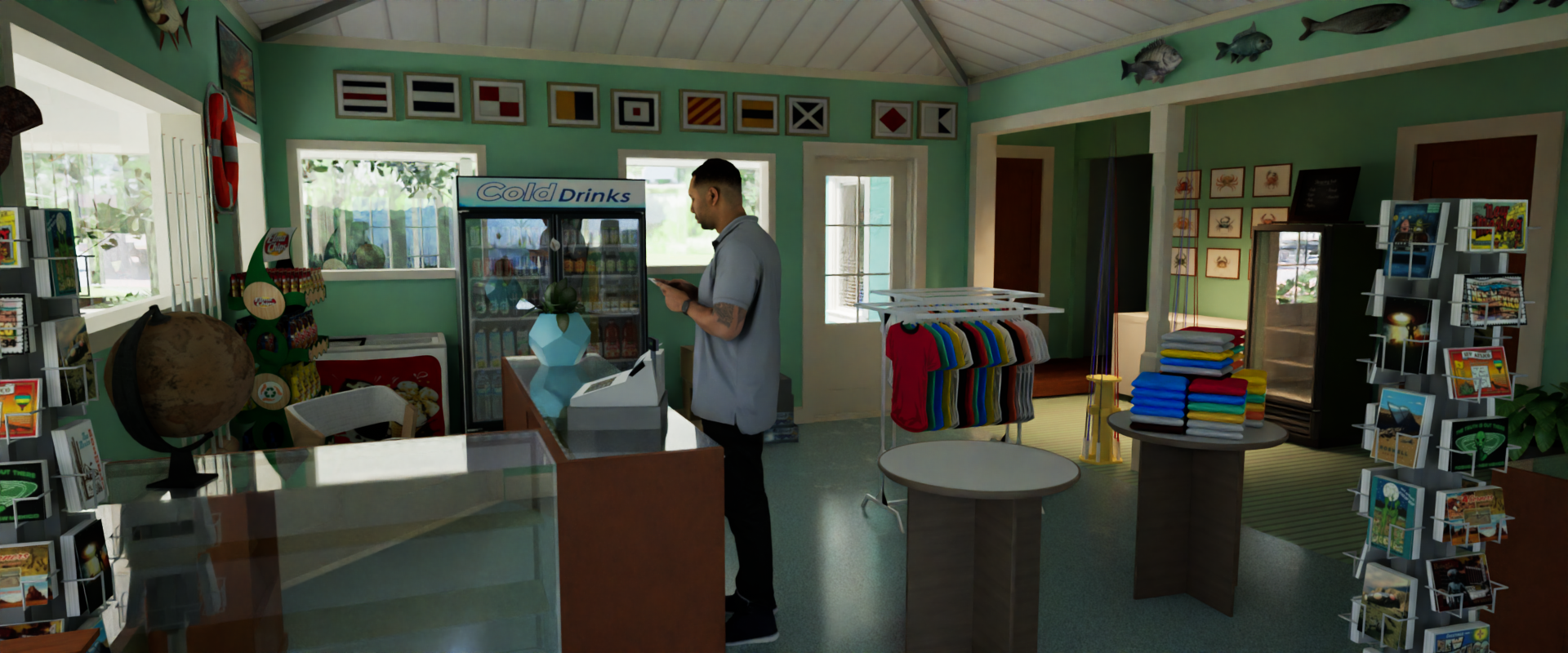 Rendering of Bait Shop