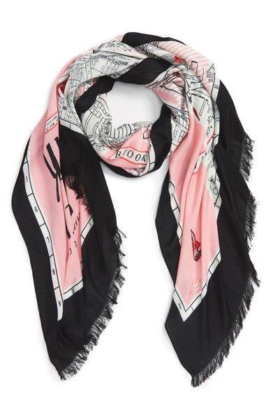   Kate Spade New York Map Print Scarf  