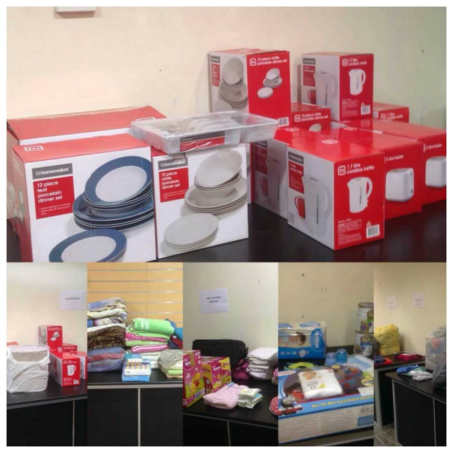 some of the donations made today