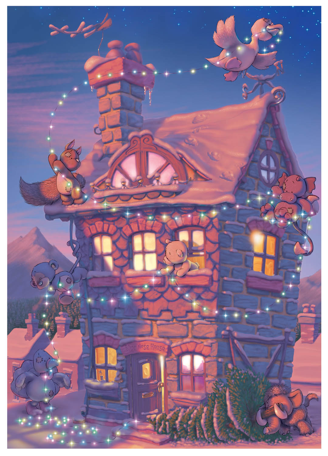 Illustration for use on an advent calendar (click to enlarge)