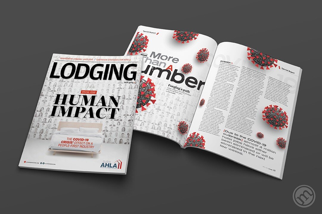 @lodgingmagazine's April 2020 issue focused on how COVID-19 rocked the hotel industry. It was the first time in its history without a person on the cover. #tbt #covid #covid19 #coronavirus #hotelindustry #hotels #hospitality #lodging #lodgingmagazine