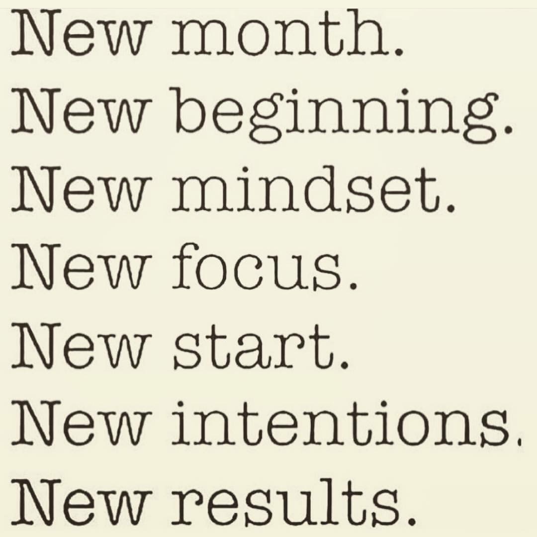 "It's a brand new month."