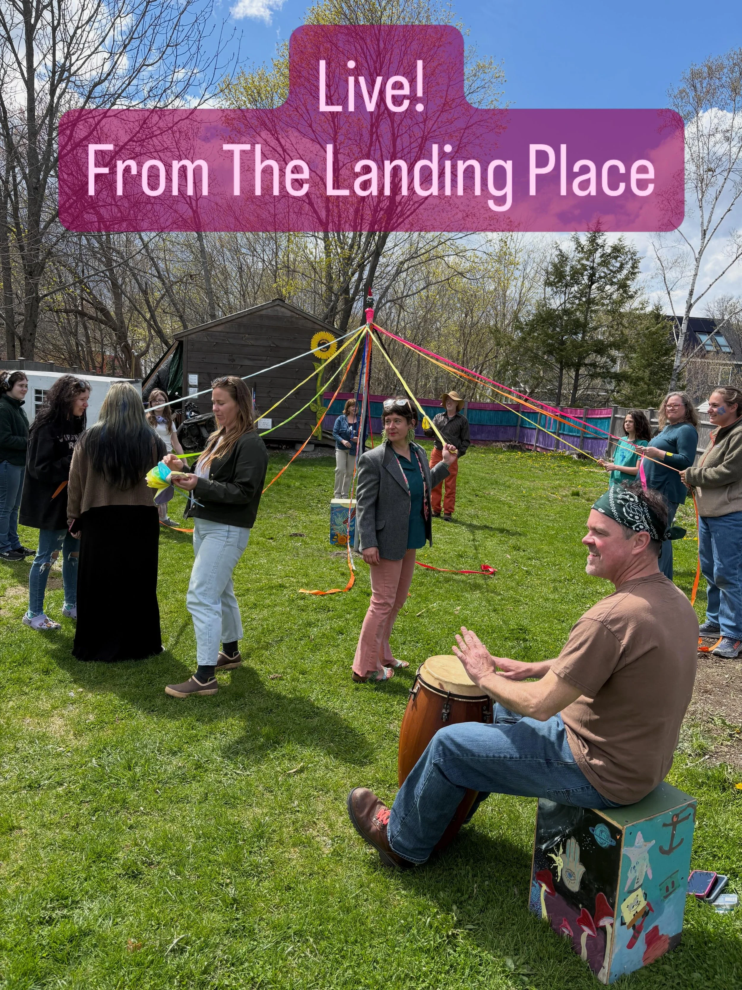 Janet Brown from @goodmorningrockland and @freshtracks4throwbacks was broadcasting live from @thelandingplaceme 

A great afternoon to celebrate local community!