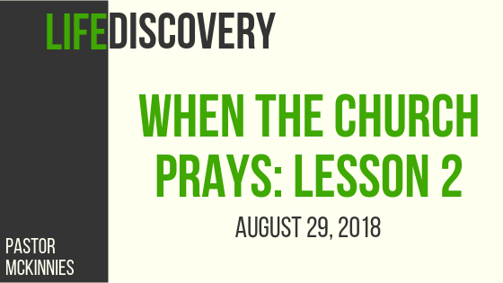 When the Church Prays: Lesson 2