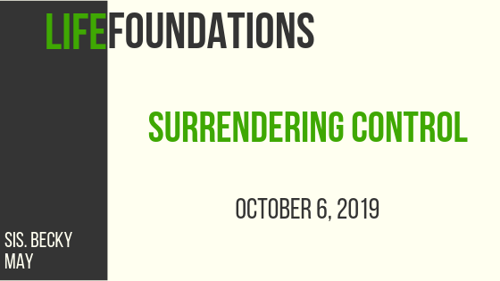 Surrendering Control