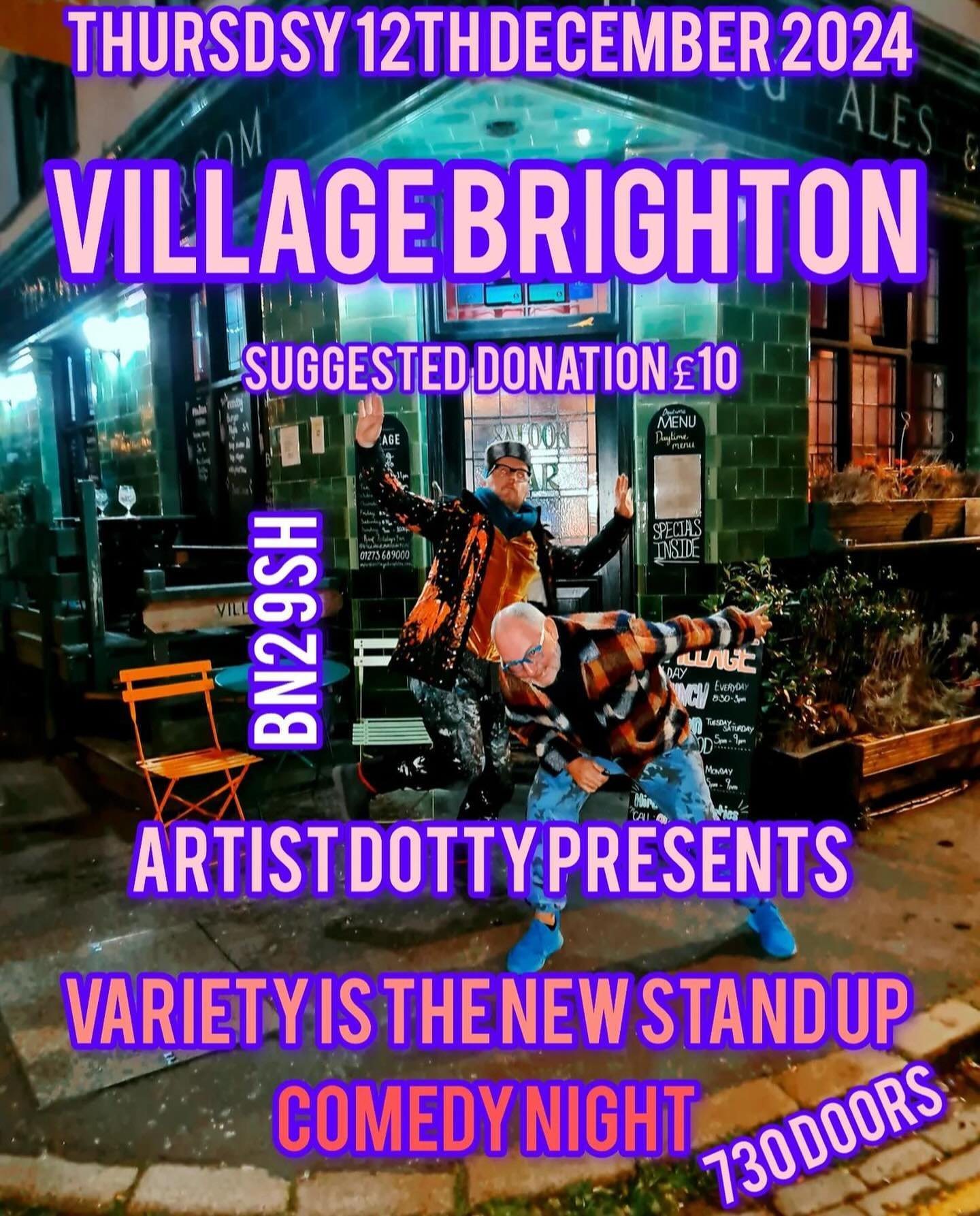 Comedy Night! 
@artistdotty on 12th December 🎉