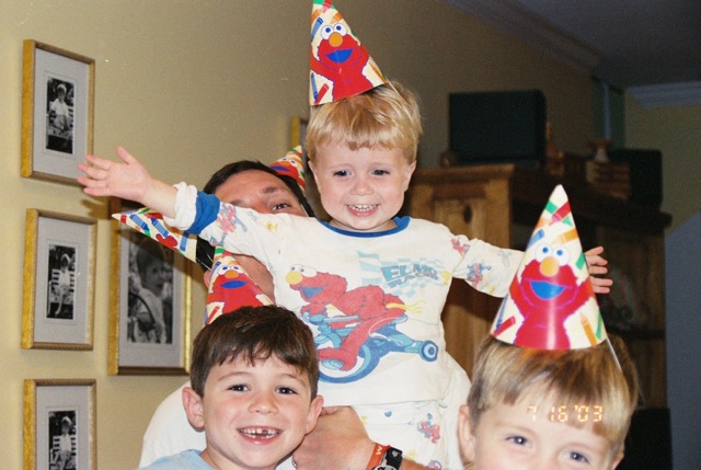 Couldn't resist- the second birthday was just so much more fun than the first one! 